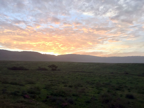 africa tanzania ngorongoro nca sunrise dawn crater