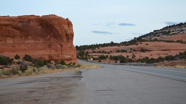 US Route 191 As Seen From The Wilson Arch Parking Lot