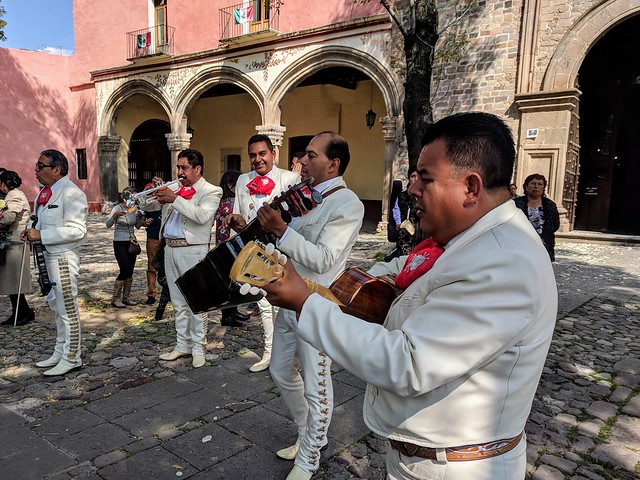 Mariachi wedding at the cathedral, Tlaxcala