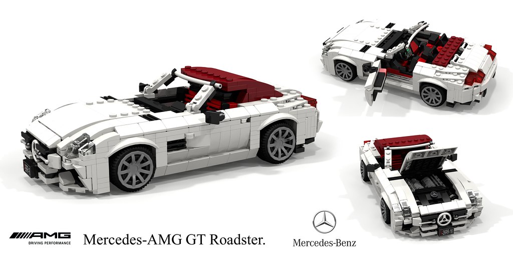 Mercedes-Benz original maqueta de coche Mercedes-AMG GT roadster magnetitschwarz 