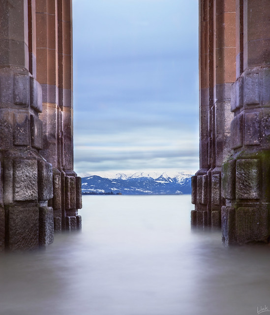 Pillars in Lake Constance