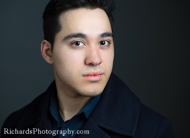 In Studio Professional Acting Headshot of Young Man