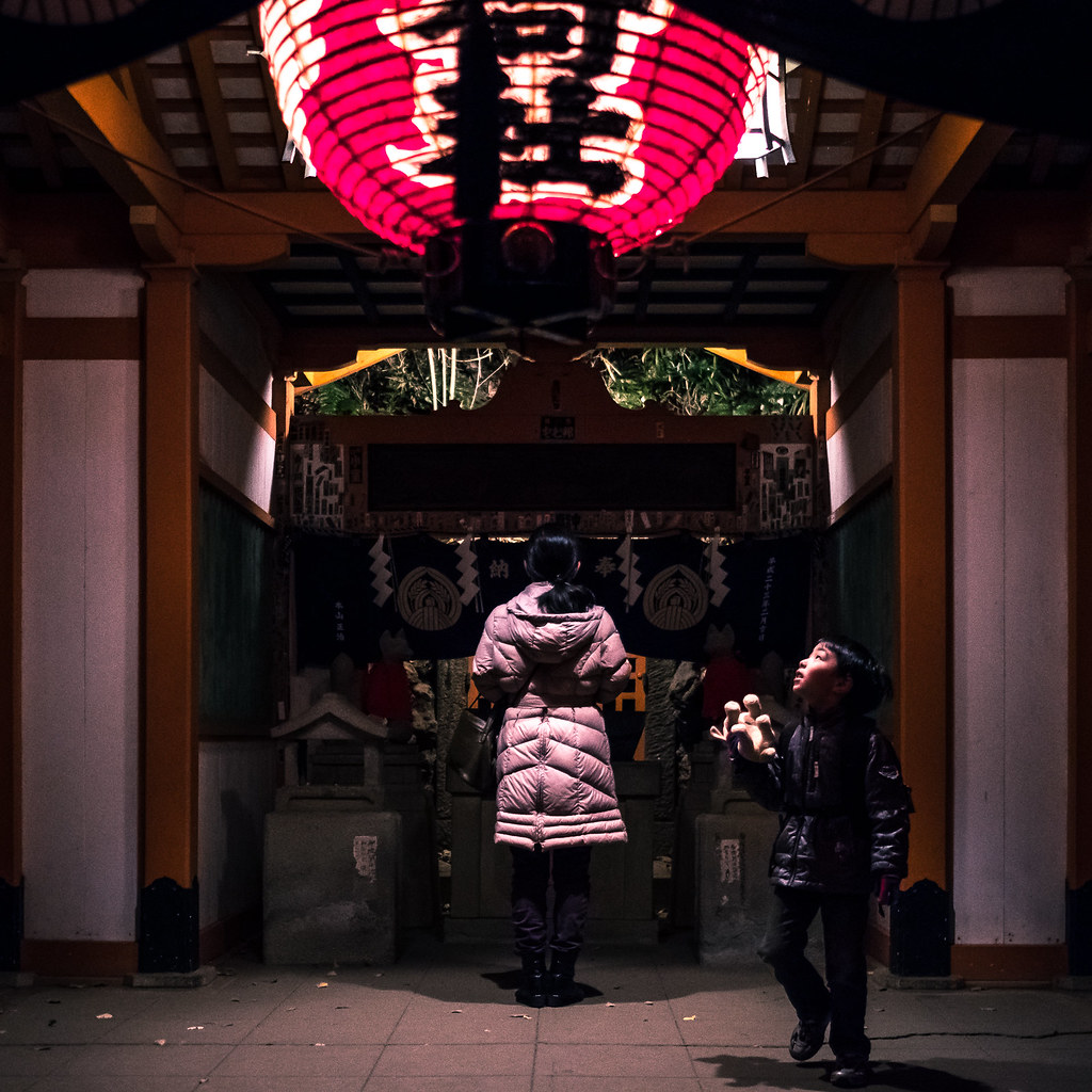 At the temple - Tokyo, Japan - Color street photography