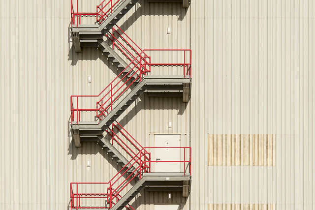 Red handrails V