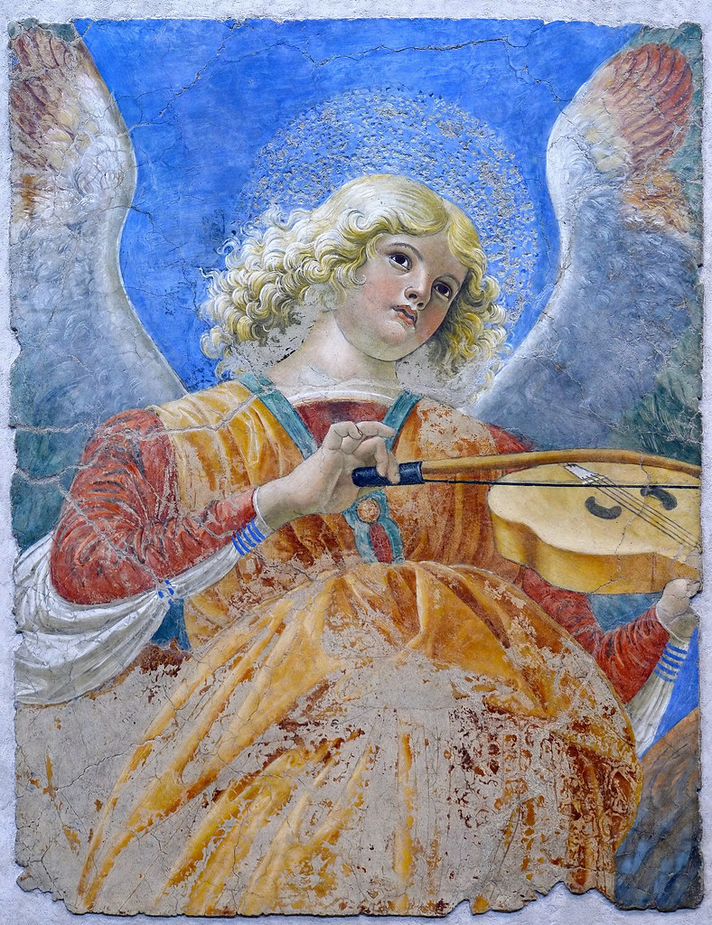 Melozzo da Forlì "Angel playing viola" 1480 fresco