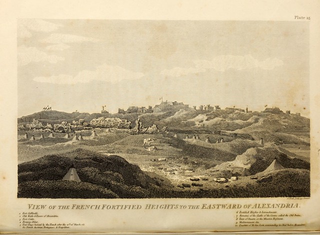 View of the French fortified heights to the eastward of Alexandria during the siege