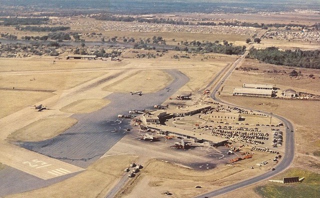 Dallas Love Field Airport (DAL) postcard - early 1950's