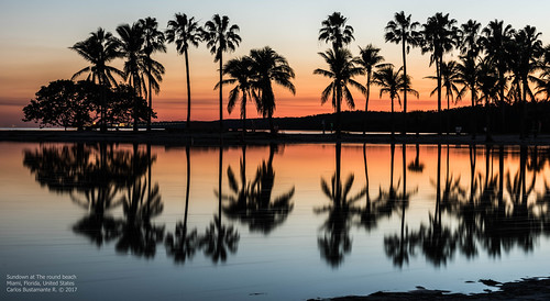 Sundown at The round beach by Carlos Bustamante Restrepo, miami2017 coralgables florida unitedstates us