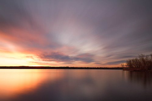 sunrise dawn daybreak lake clouds sky silhouettes trees le longexposure landscape chatfieldstatepark lakechatfield colorado landscapes