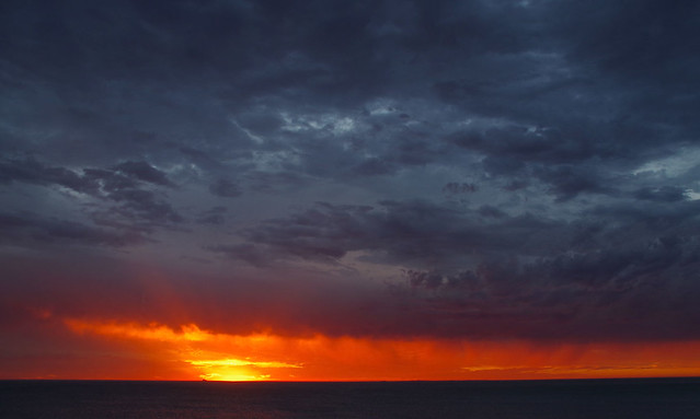 Sunset, Mosman Beach, Fremantle, WA, 21/10/17