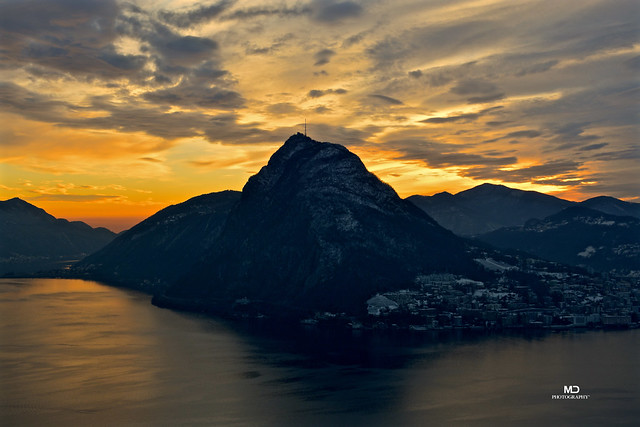 Lugano Golfo Tramonto