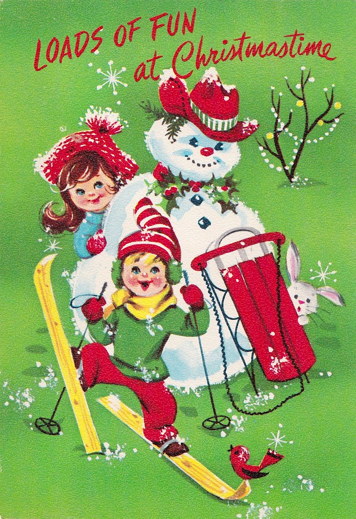 Vintage Sunshine Christmas Greeting Card - Loads of Fun at… | Flickr