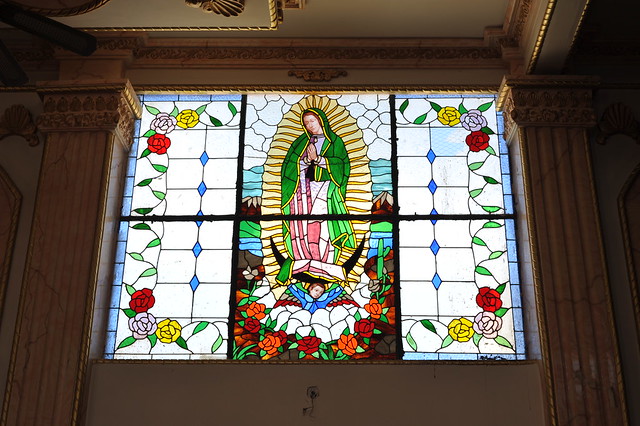 Stained Glass Guadalupe Oaxaca Mexico