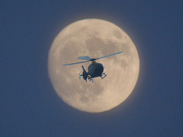 The last full moon of 2017 and the WMP helicopter