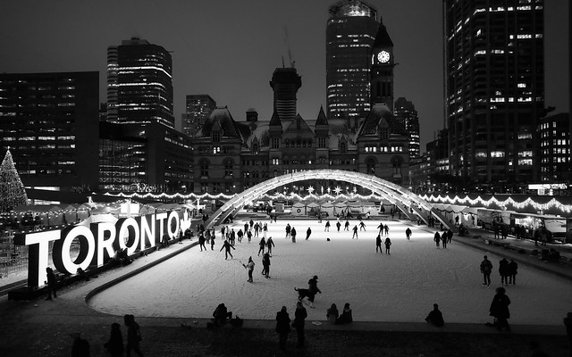 Toronto winter night