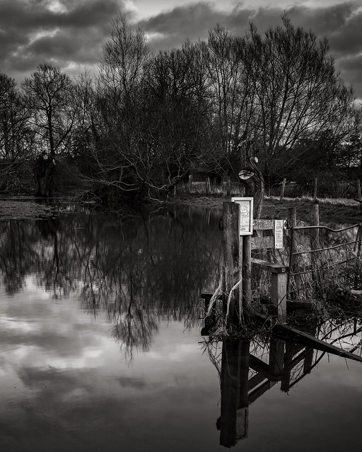Flooded fields at Shipton
