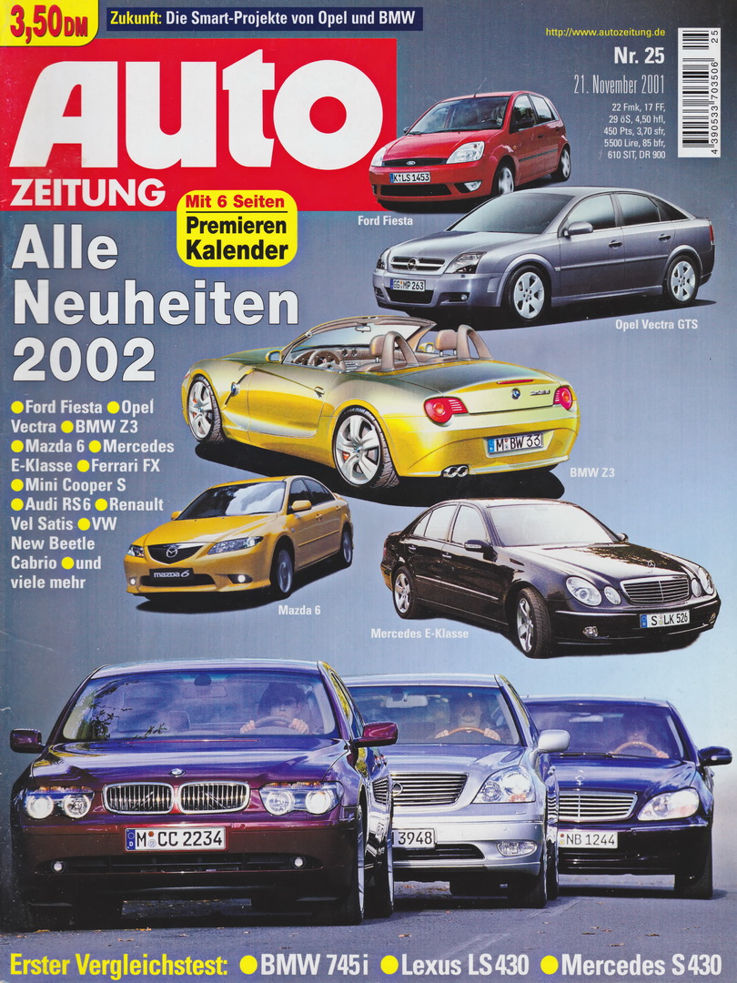 Image of Auto Zeitung - 2001-25 - cover