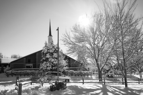 on1pics 2017 beaverton oregon church snow winter blackandwhite 500views