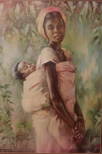 ghana artwork mother and child
