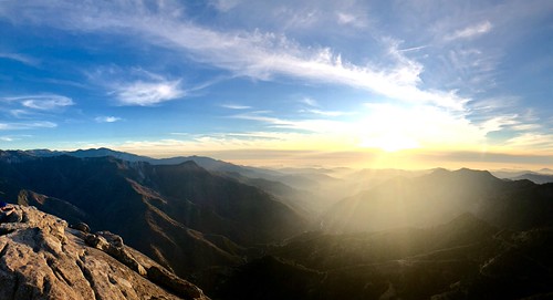 National Park Trip - 322 Sequoia N.P. | Moro Rock Summit at Sunset by frankpicard@sbcglobal.net,