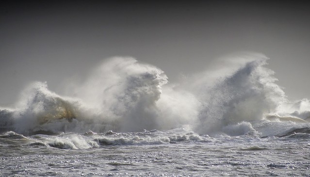 Carmen fait danser les vagues (4) première tempête de l'année sur le littoral atlantique