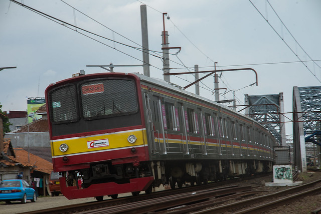 JR 205-0 (205-26 +205-21) ; Blue Line ( Cikarang) ; PJL 81 (Near Stasiun Bekasi)
