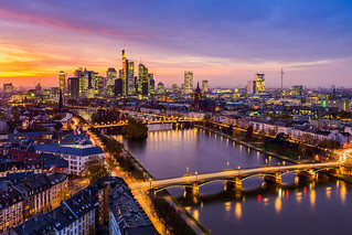 Golden sunset / Frankfurt am Main, Germany