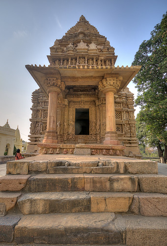 Khajuraho_Parshwanath Temple-2 by Mukul Banerjee (www.mukulbanerjee.com), The Khajuraho Group of Monuments is a group of Hindu and Jain temples in Madhya Pradesh, India, abou
