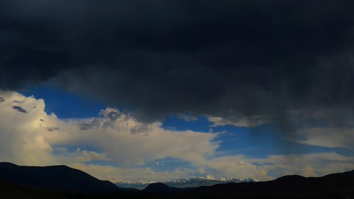 Serious Storm Clouds on a Sunny Day by ((((O)))), lemhimountains mountainscape stormscape