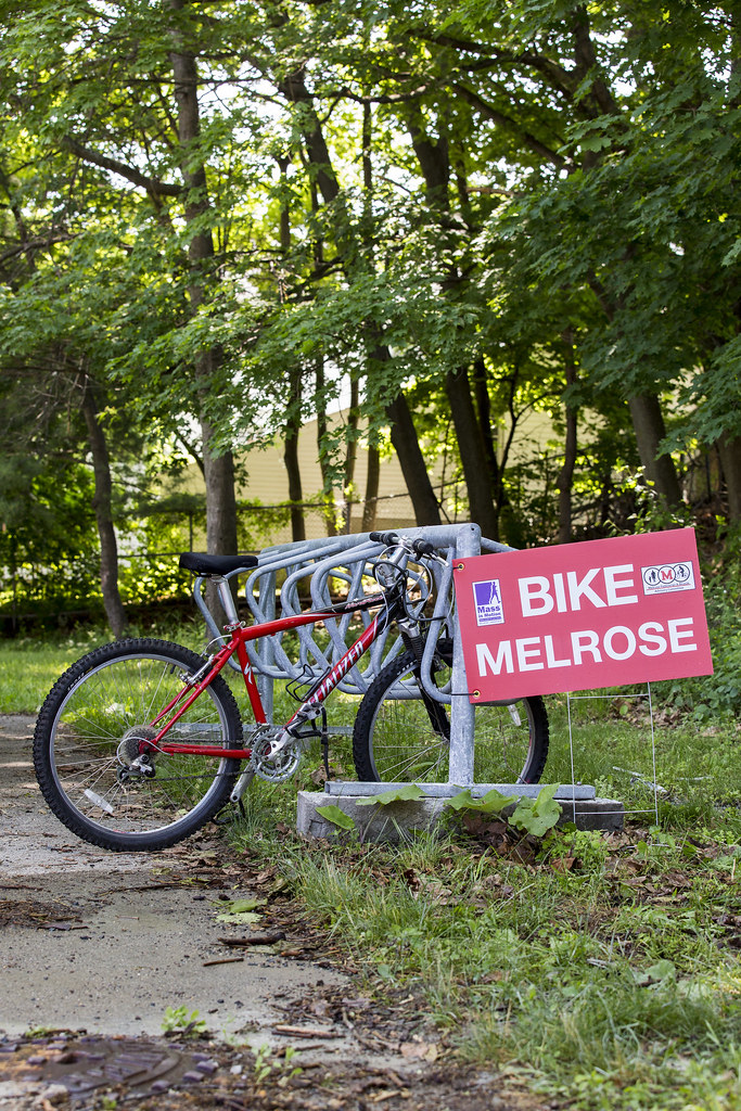 BikeRacks055 | June 10, 2015. Melrose, MA. Bike racks, signs… | Flickr