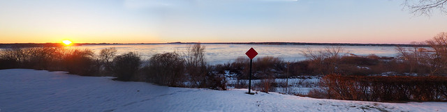 February Sunset, Muskegon Lake II