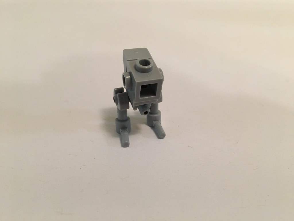 Lego micro scale AT-ST walker. It was very hard to capture…