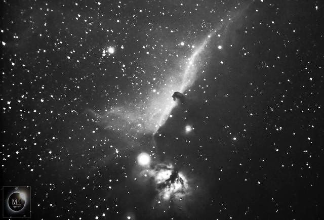 Horsehead Nebula & Flame Nebula in Mono 15/02/18
