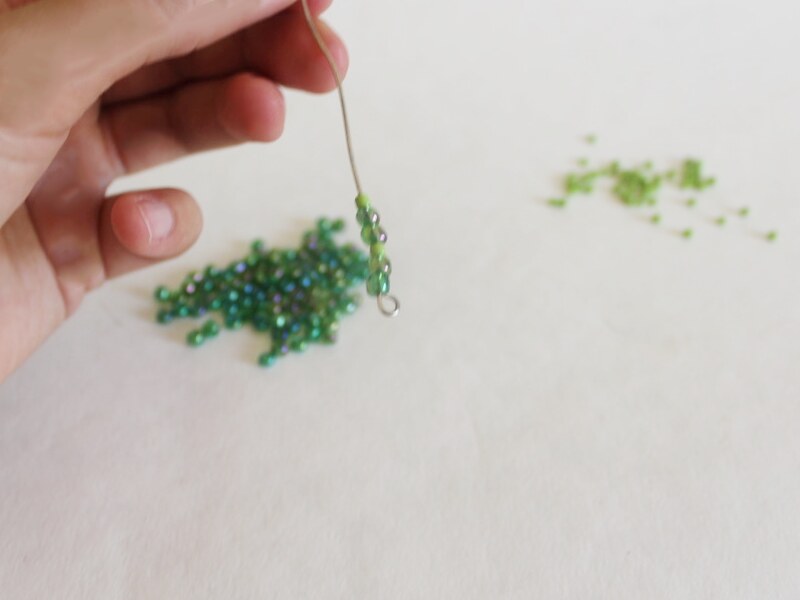 adding beads to wire
