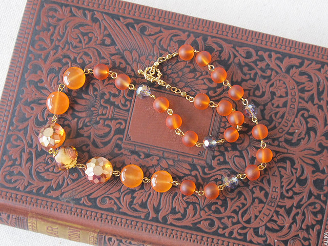 Tangerine necklace