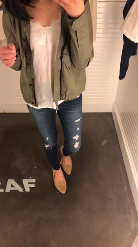 abercrombie low rise ankle jeans