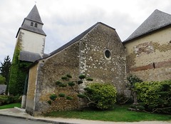 Eglise romane, St Blaise (XIIe-XIIIe), Lacommande, Béarn, Pyrénées-Atlantiques, Nouvelle-Aquitaine, France.