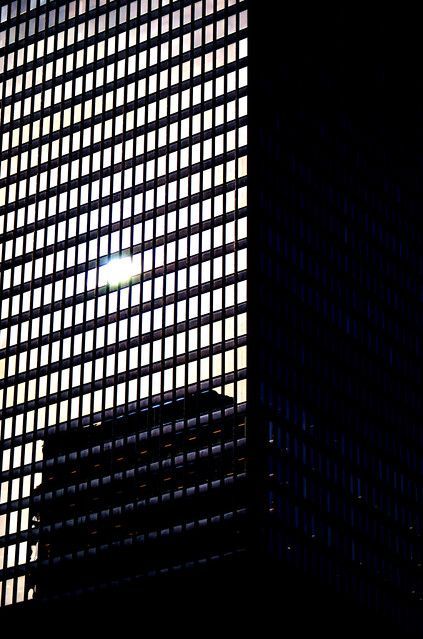 Sun Reflecting on the IBM Bldg., Chicago, 2014
