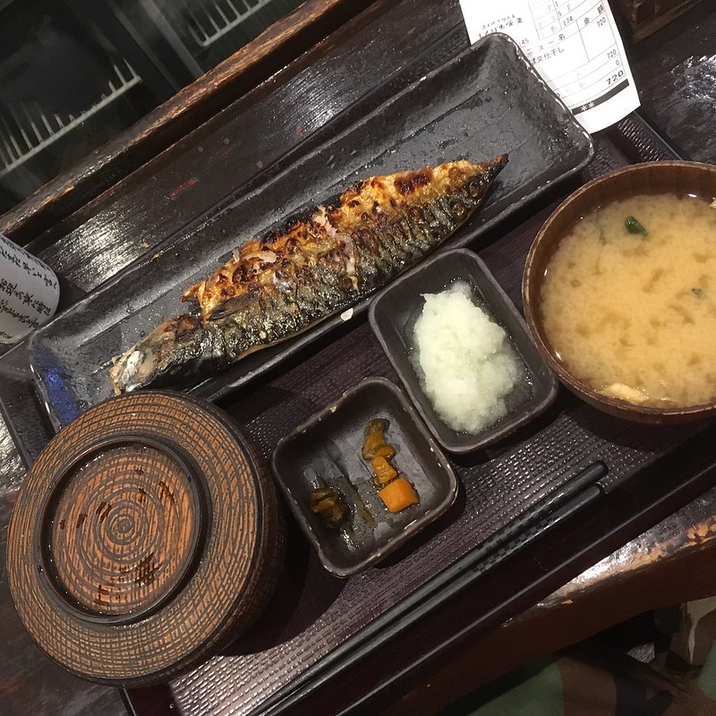 Salted fatty mackerel from Shinpachi Shokudo