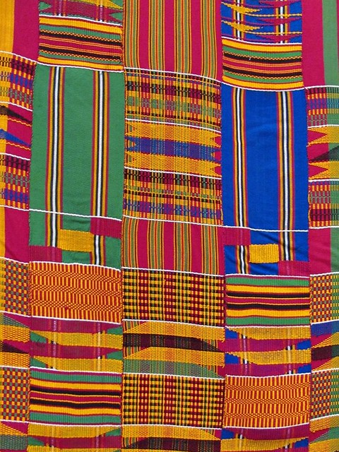 Queen Mother Cloth in the Mmaban Pattern (Kente Cloth) 2