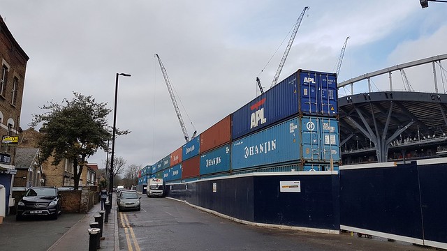 New Spurs ground under construction, Tottenham, North London, March 2018