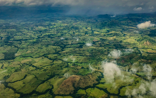 laaltagracia dominicanrepublic do aerial view dominican republic countryside upon approach punta cana dr country landscape paysage green