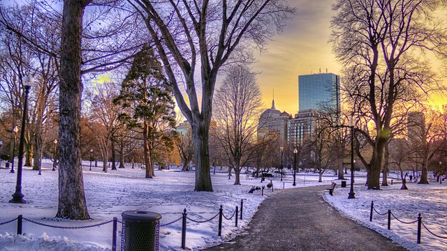Sundown, Public Garden, Boston
