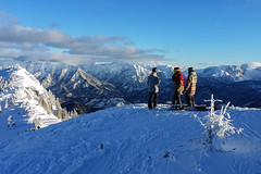 Poslední pohledy na Alpy z vrcholu Häsing 1728 m n./m