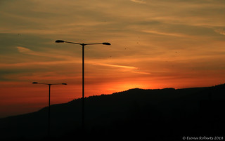 Sunset in the Neath Valley