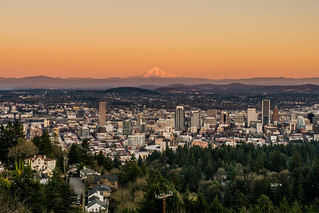 Portland, Oregon Skyline Sunset