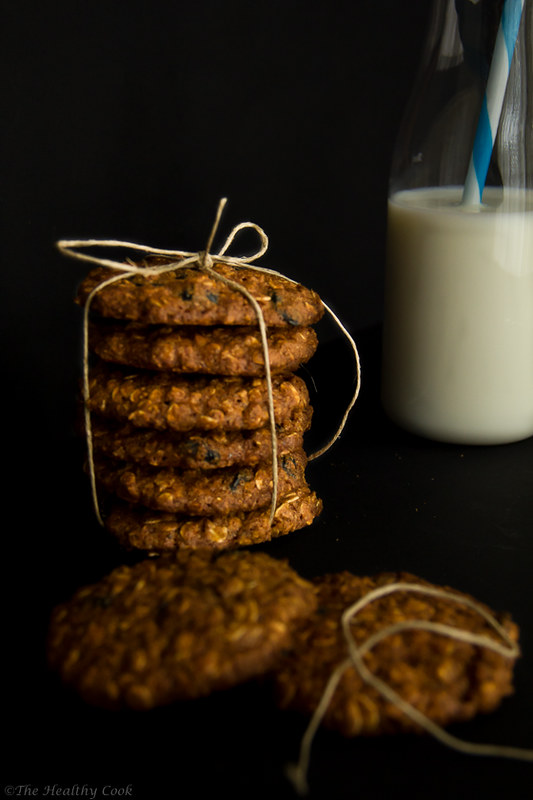 Oatmeal Cookies with Blueberries – Μπισκότα Βρώμης με Μύρτιλα