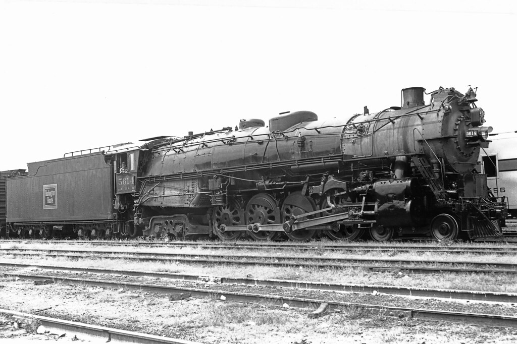 CBQ 4-8-4 Class O-5-B 5614 | Chicago Burlington  Quincy Ra… | Flickr