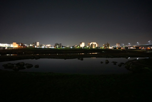 元日真夜中の兵庫島公園