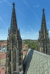 View from top of St. Vitus Cathedral
